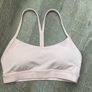 Lululemon nulu bra, size 4. Light pink. Amazing condition, worn once